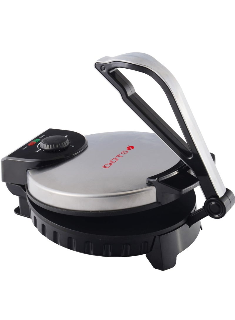 دوتس صانعة خبز الروتي من دوتس، قطر 25 سم، لوحة طهي بالضغط، طلاء غير لاصق، درجة حرارة قابلة للتعديل، 1200 واط، CRD-10 - Image 2